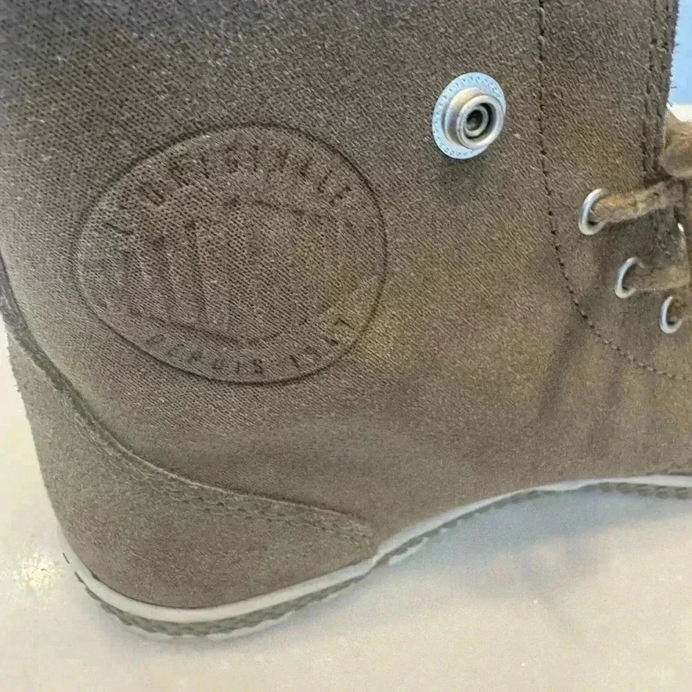 Palladium high top suede leather sneakers tan women’s size 7